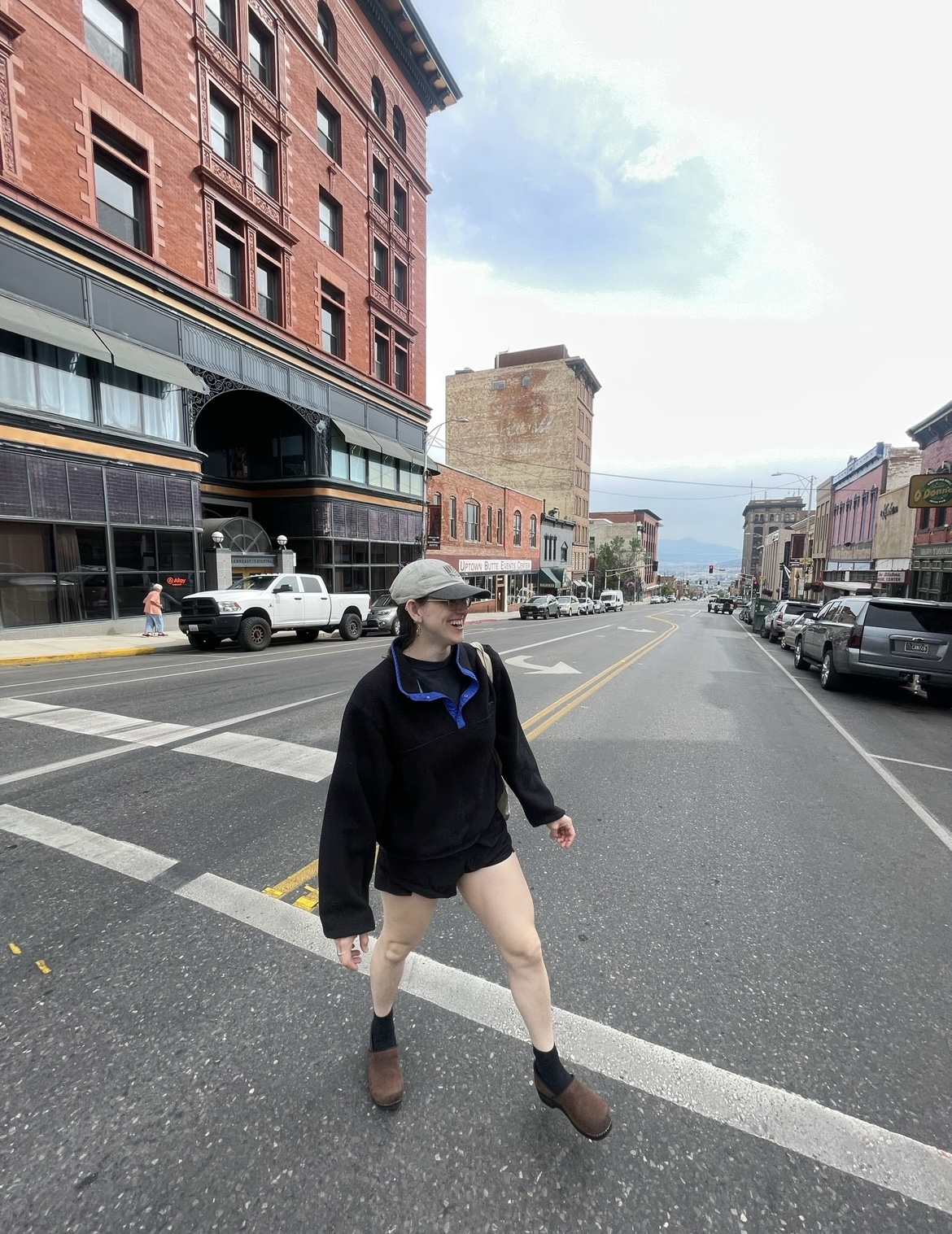 Girl in road