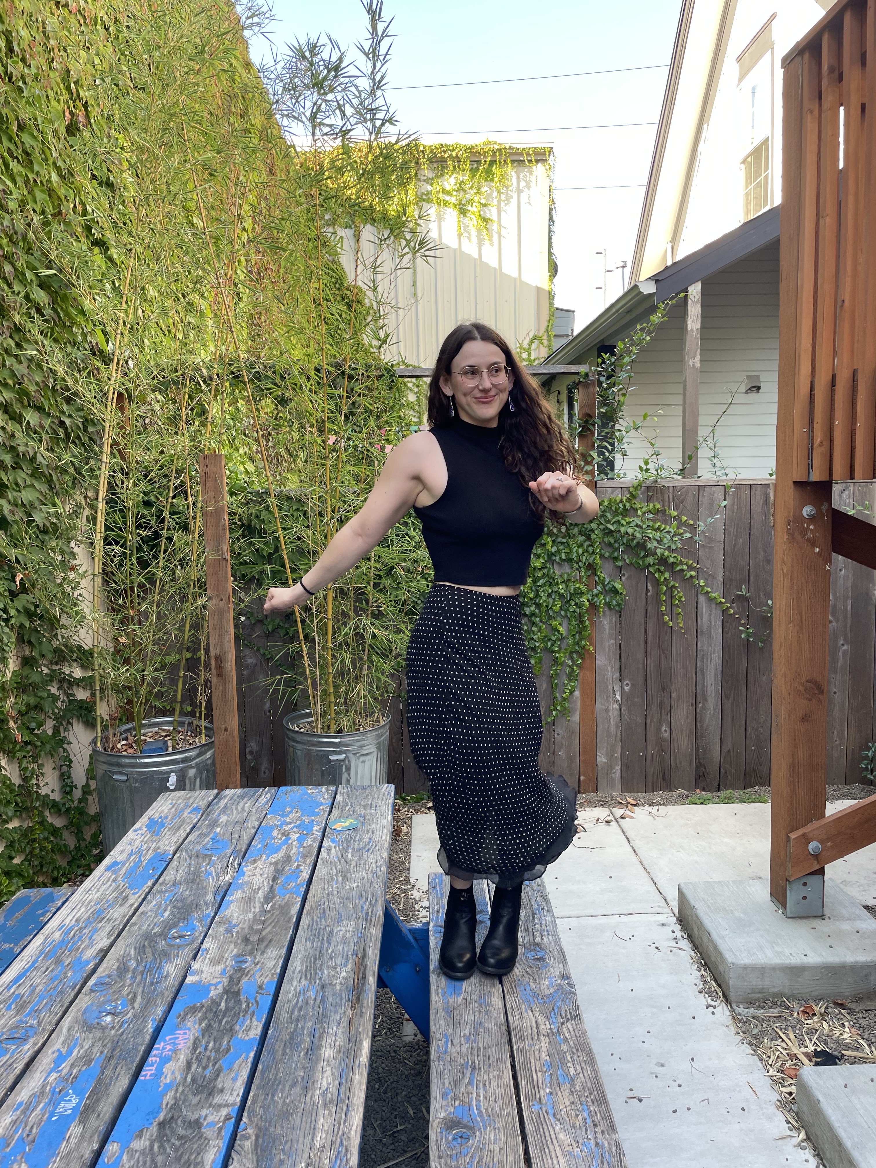 picture of girl on table